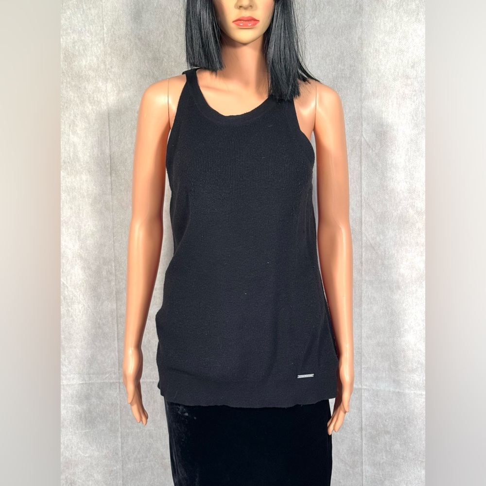 MICHAEL Michael Kors Black Fitted Sleeveless Tank